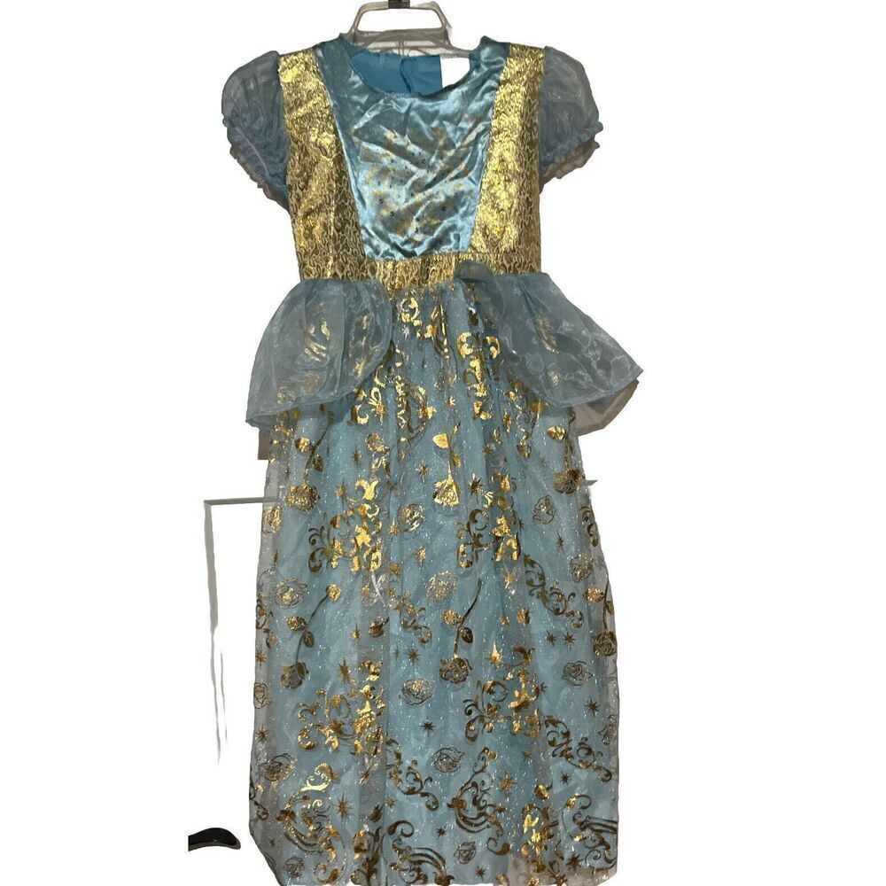 Disney Princess Cinderella Dress Girls SIZE M Blue